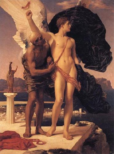 Lord Frederic Leighton Daedalus and Icarus Sweden oil painting art